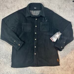 NWT! NFL Cincinnati Bengals Long Sleeve Fleece button up size M